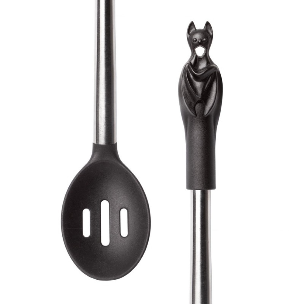 Alchemy - Black Bat Slotted Spoon LÃ¶ffel - Schwarz